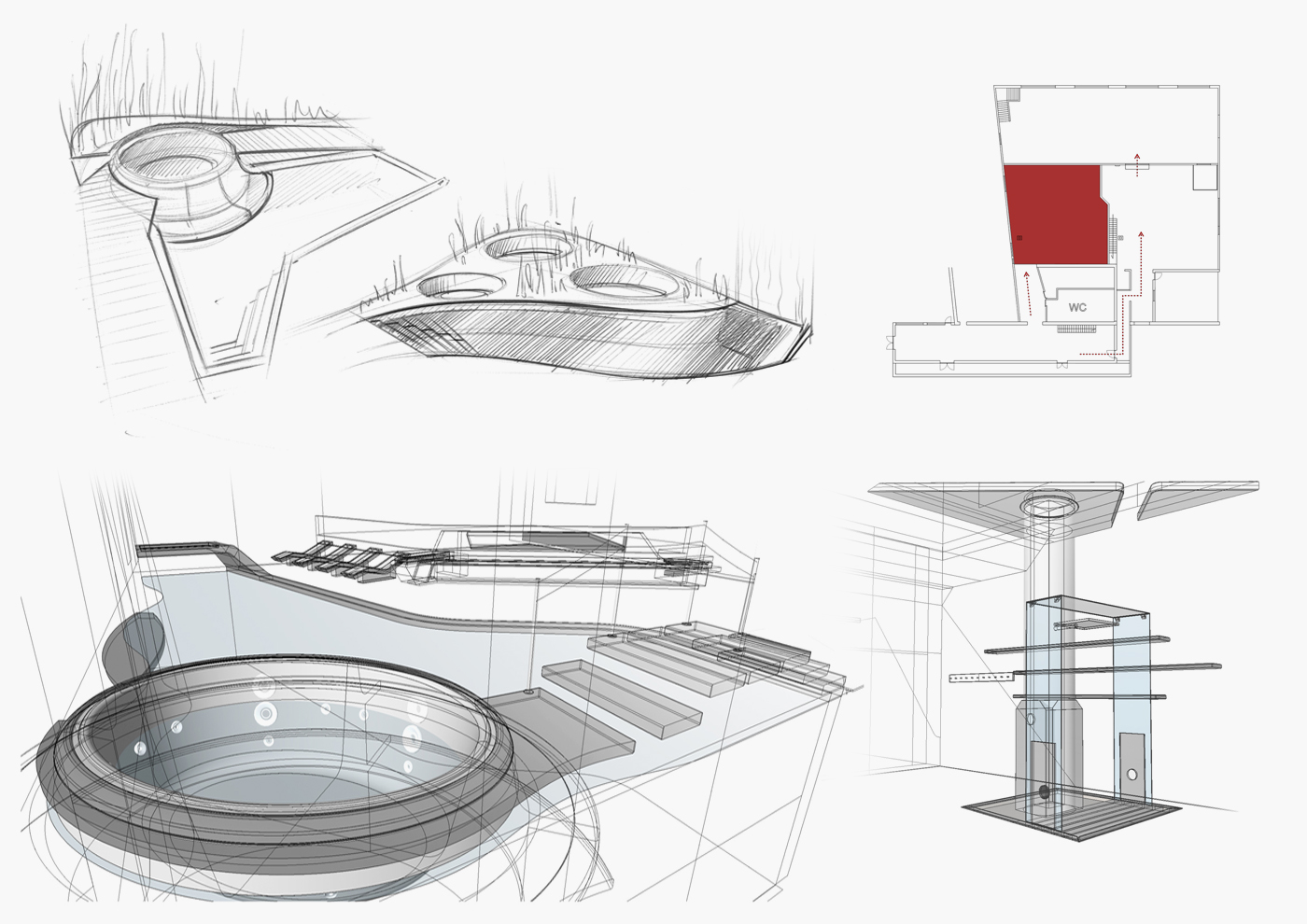 Maggiora automobili - interior design - Industry reassessment - wellness area1 - Davide Mezzasalma - Furniture design - Berlin